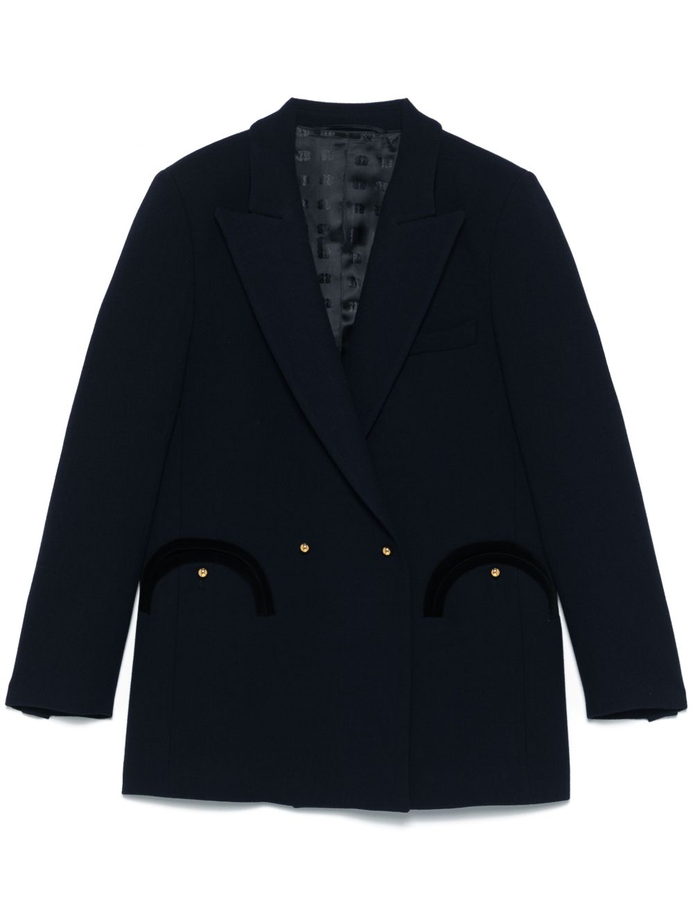 Blazer doppiopetto Resolute in blu 