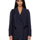 Blazer doppiopetto Resolute in blu 
