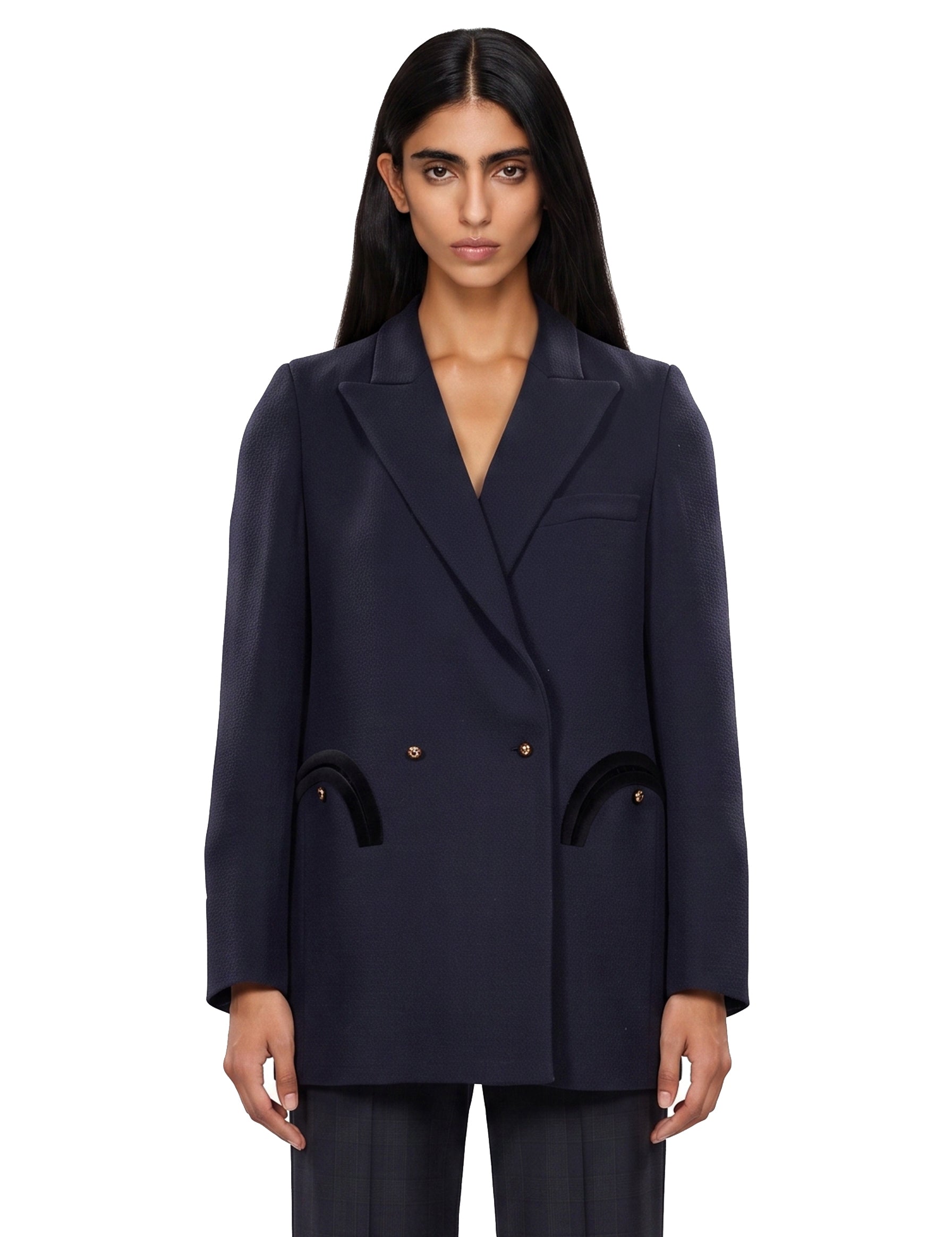 Blazer doppiopetto Resolute in blu 
