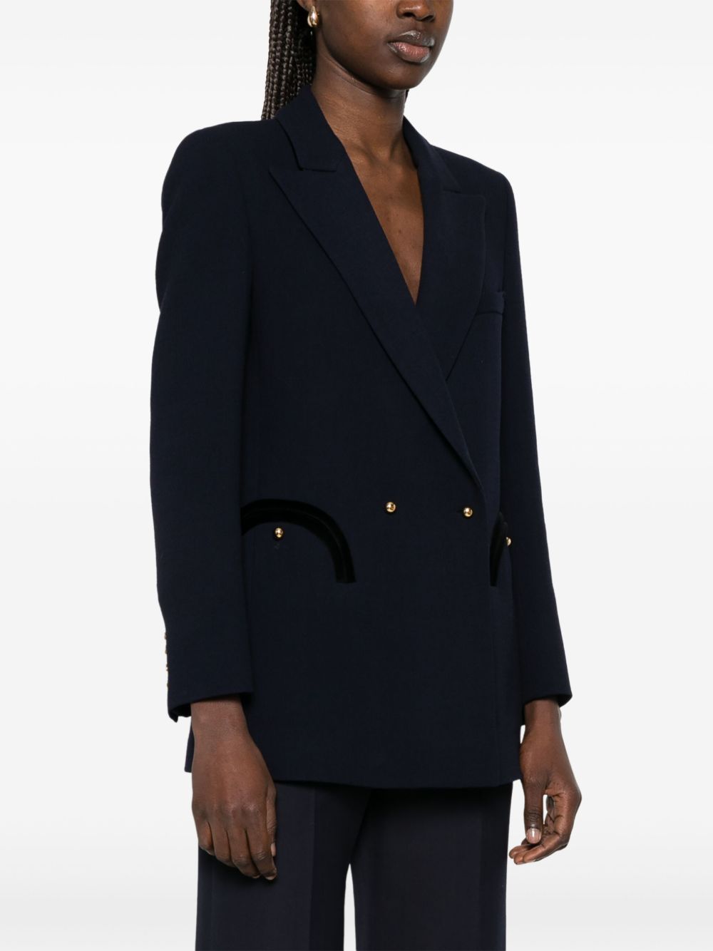 Blazer doppiopetto Resolute in blu 
