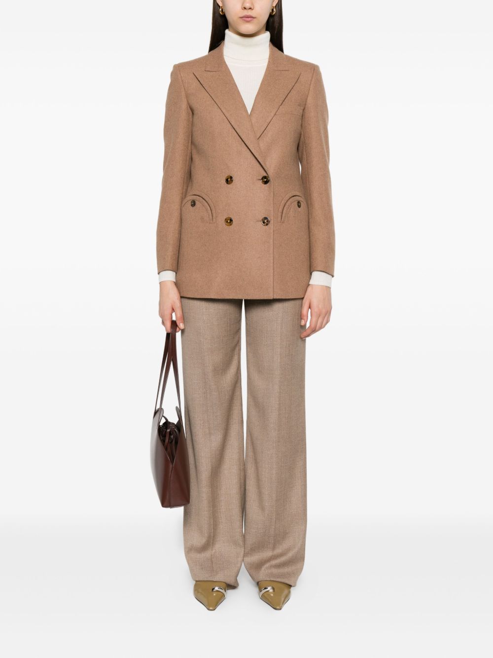 Blazer doppiopetto Cholita in beige 