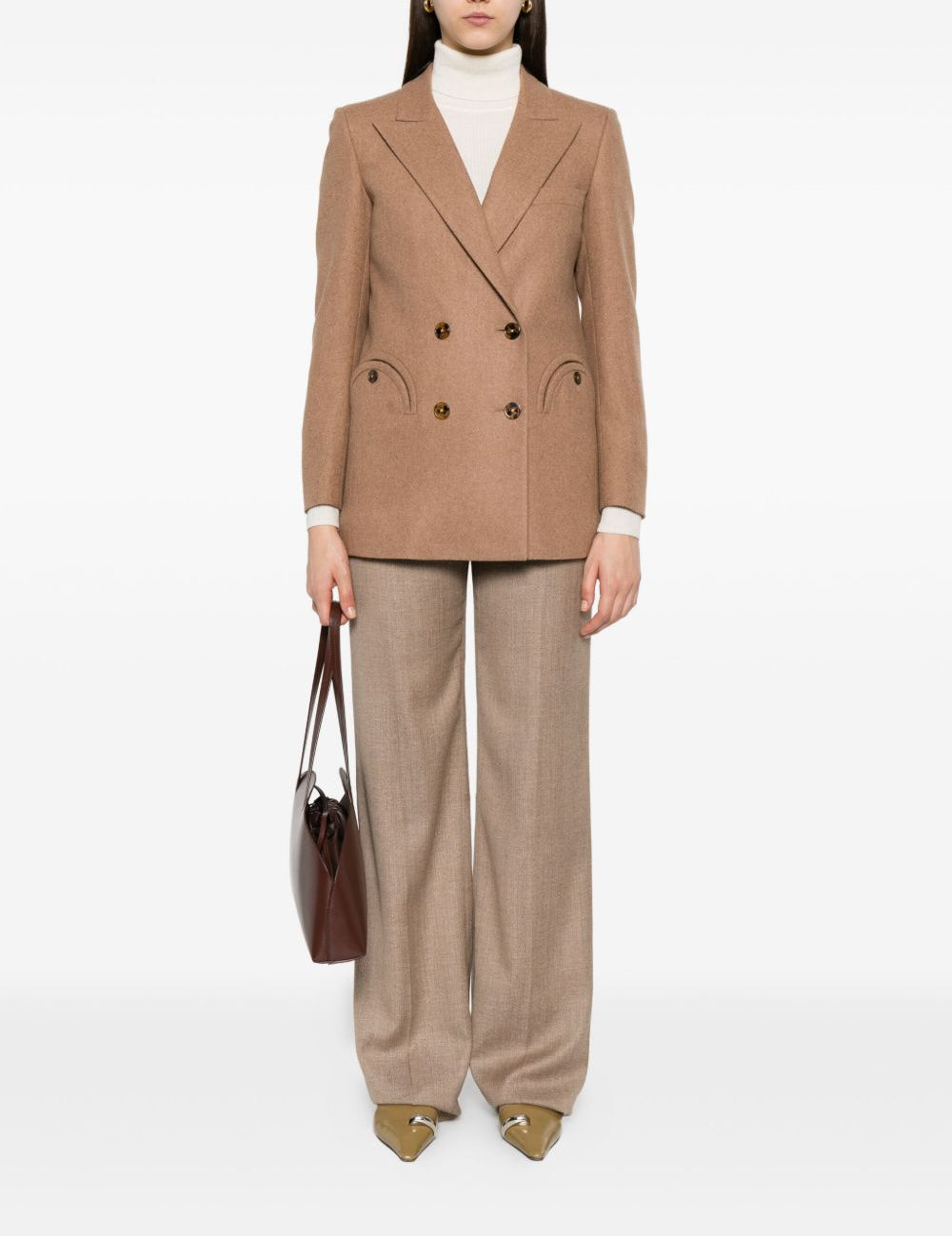 Blazer doppiopetto Cholita in beige 