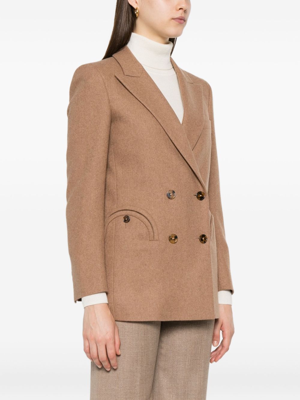 Blazer doppiopetto Cholita in beige 