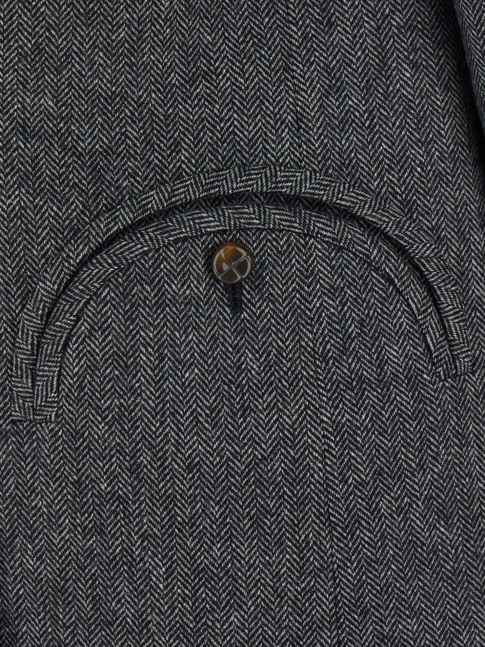 Blazer doppiopetto spigato in grigio 