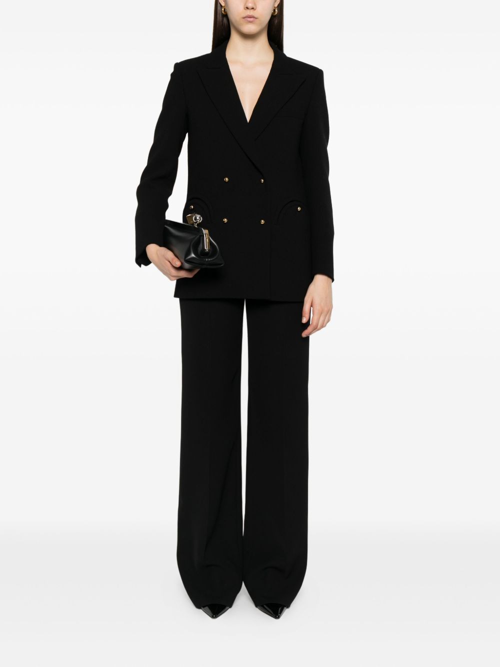 Blazer doppiopetto Resolute in nero 