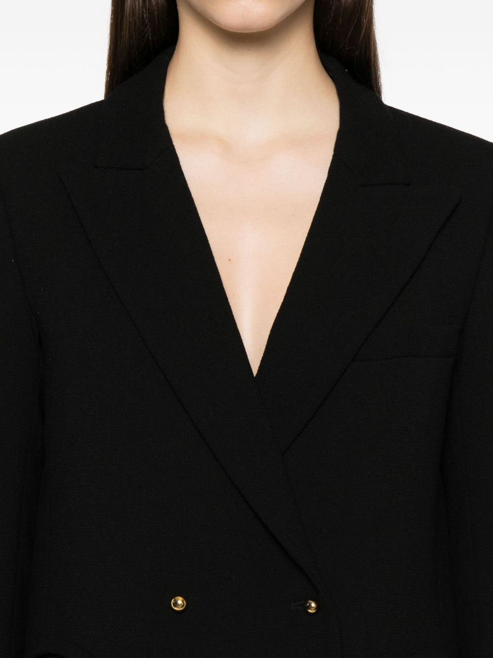 Blazer doppiopetto Resolute in nero 