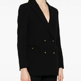 Blazer doppiopetto Resolute in nero 