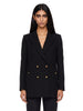 Resolute double-breasted blazer in black