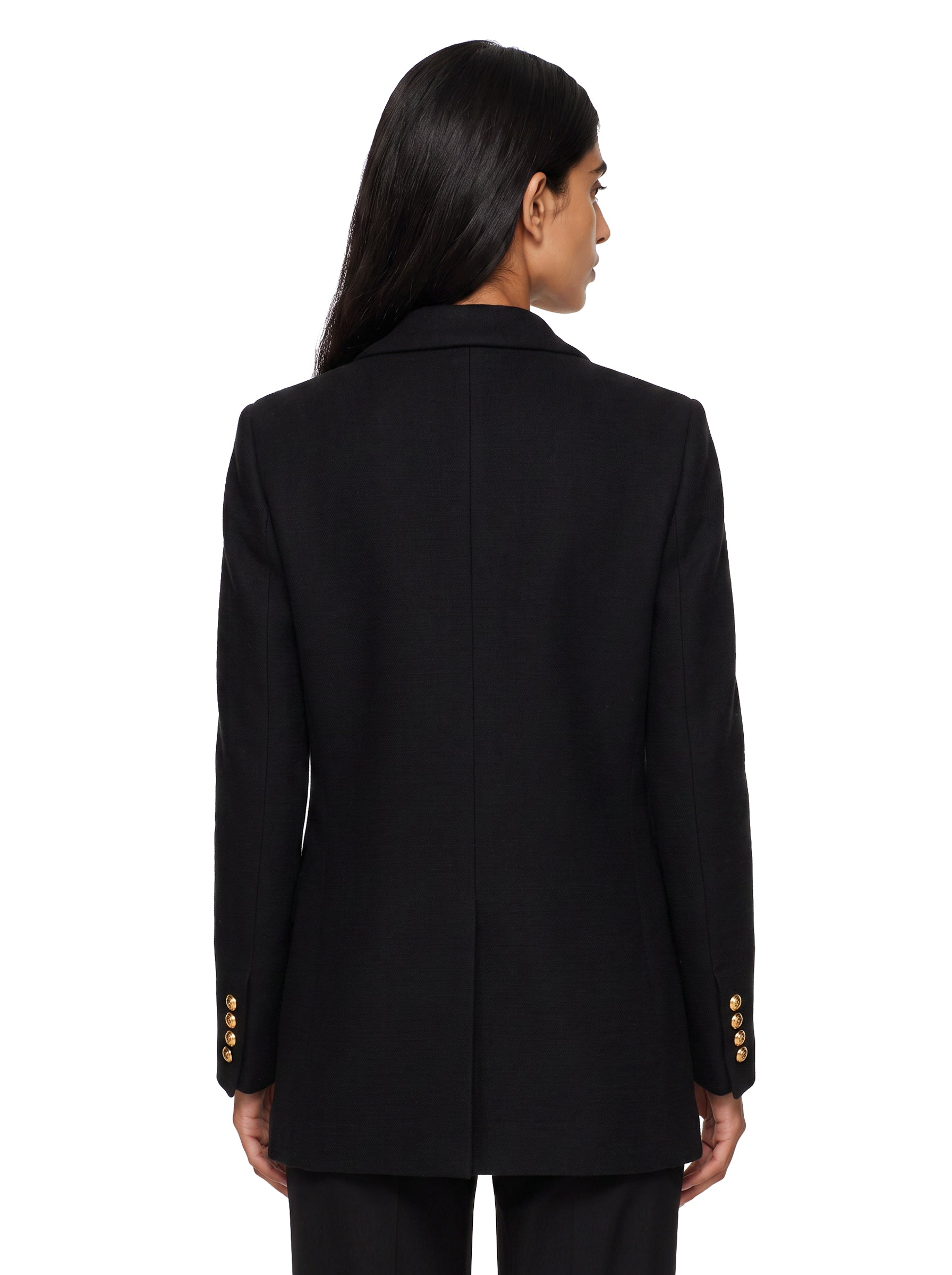 Blazer doppiopetto Resolute in nero 