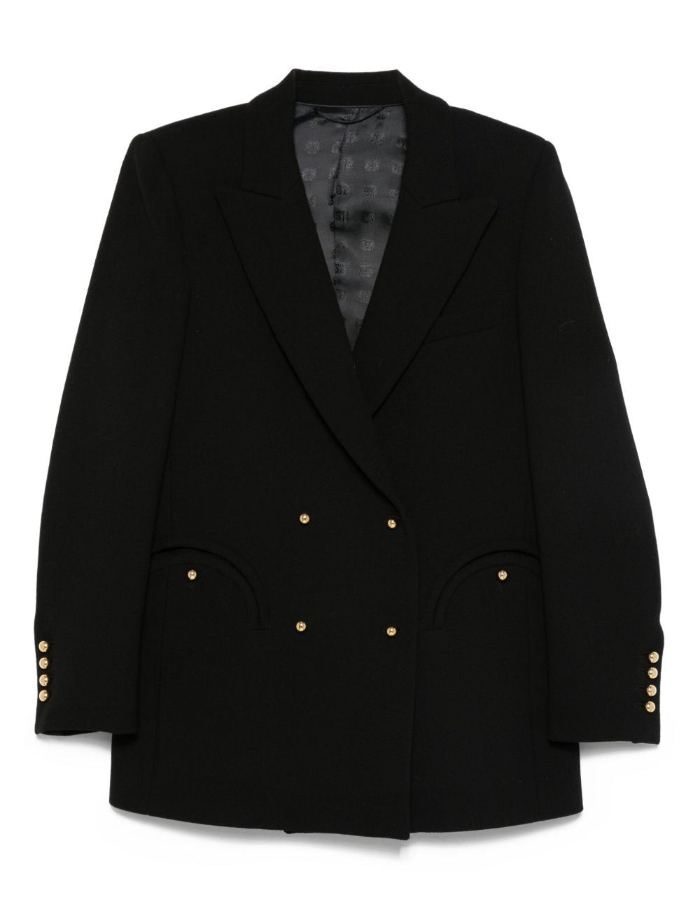 Blazer doppiopetto Resolute in nero 