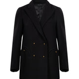 Blazer doppiopetto Resolute in nero 