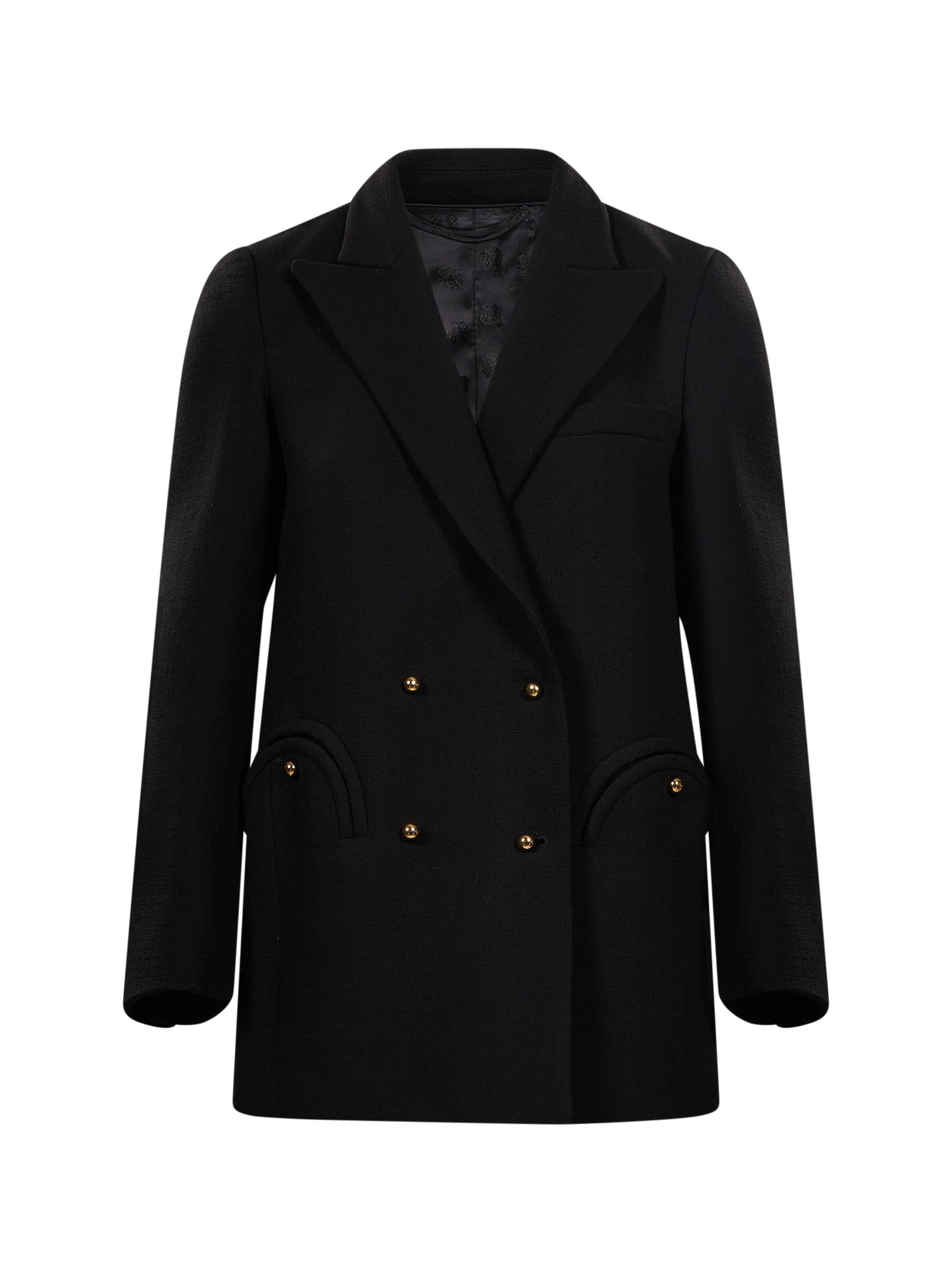 Blazer doppiopetto Resolute in nero 