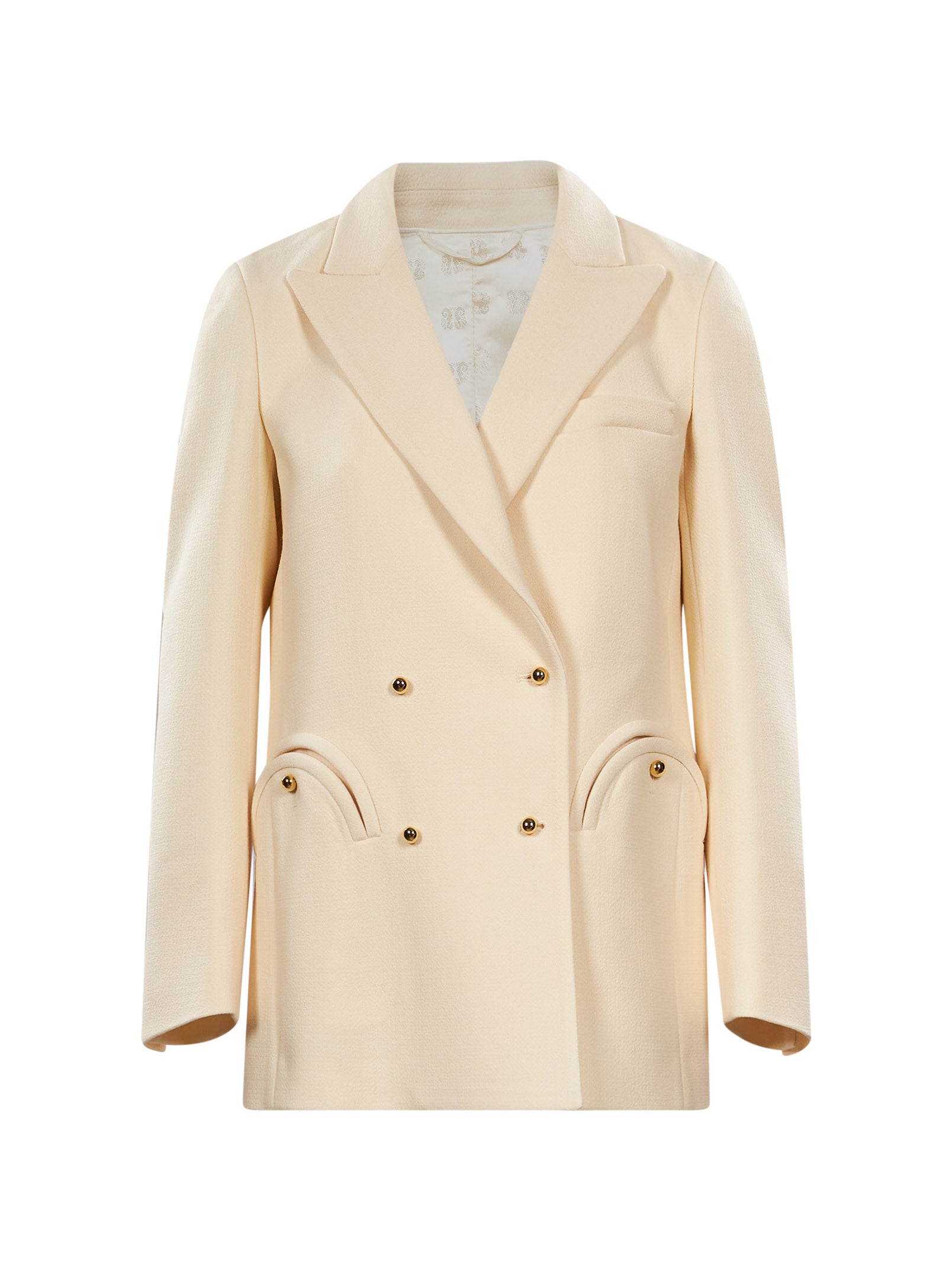 Blazer doppiopetto Resolute in avorio 