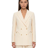 Blazer doppiopetto Resolute in bianco 