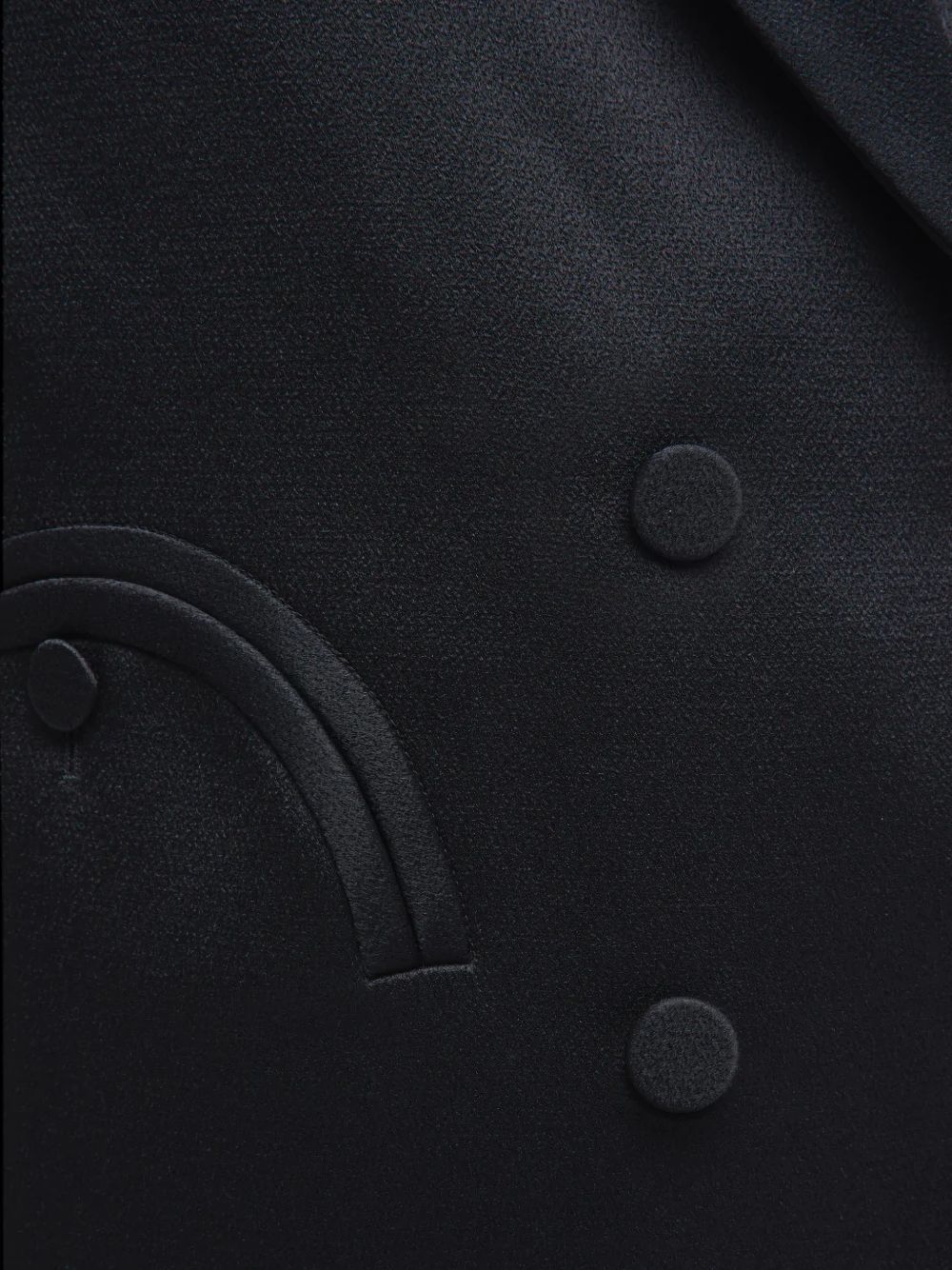 Blazer doppiopetto con revers a lancia in blu 