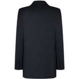 Blazer doppiopetto con revers a lancia in blu 