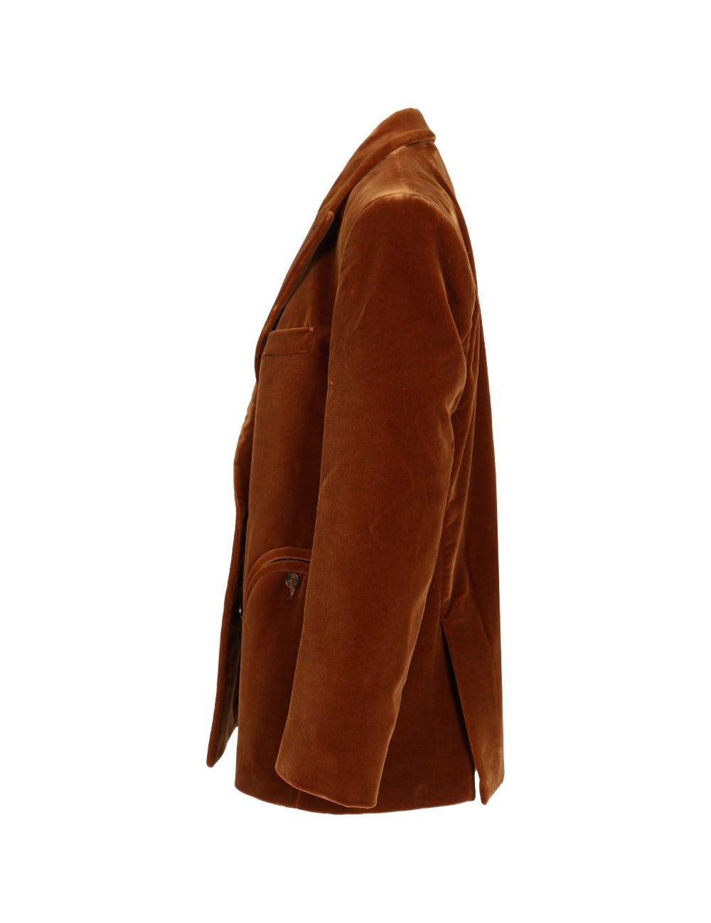 Blazer Everynight in velluto in marrone 