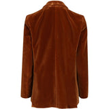 Blazer Everynight in velluto in marrone 