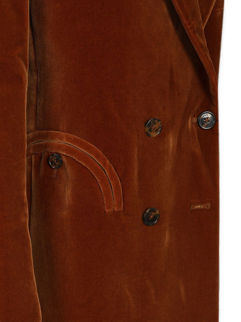 Blazer Everynight in velluto in marrone 