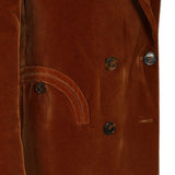 Blazer Everynight in velluto in marrone 