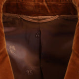 Blazer Everynight in velluto in marrone 