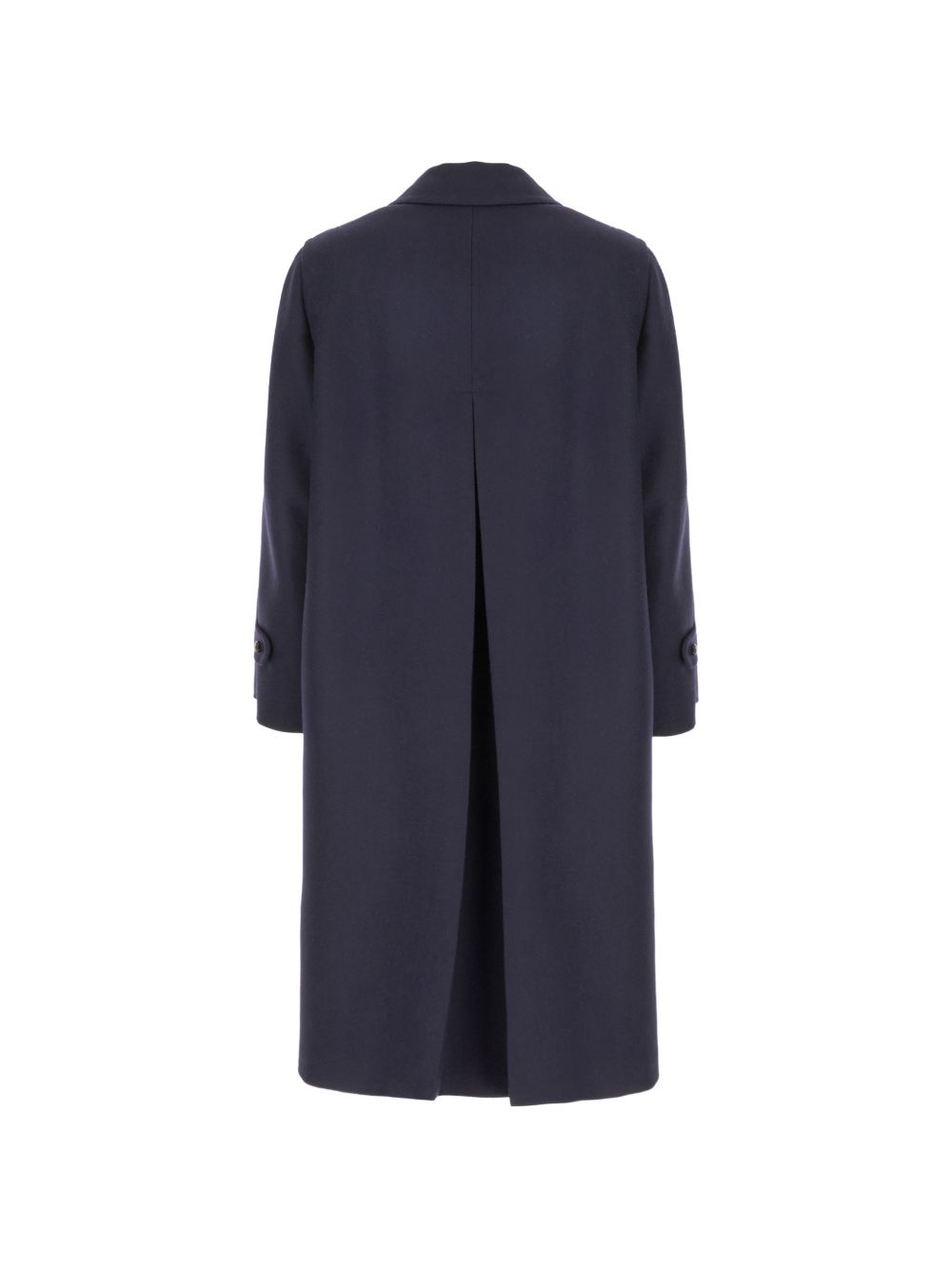 Cappotto con tasche in lana in blu 