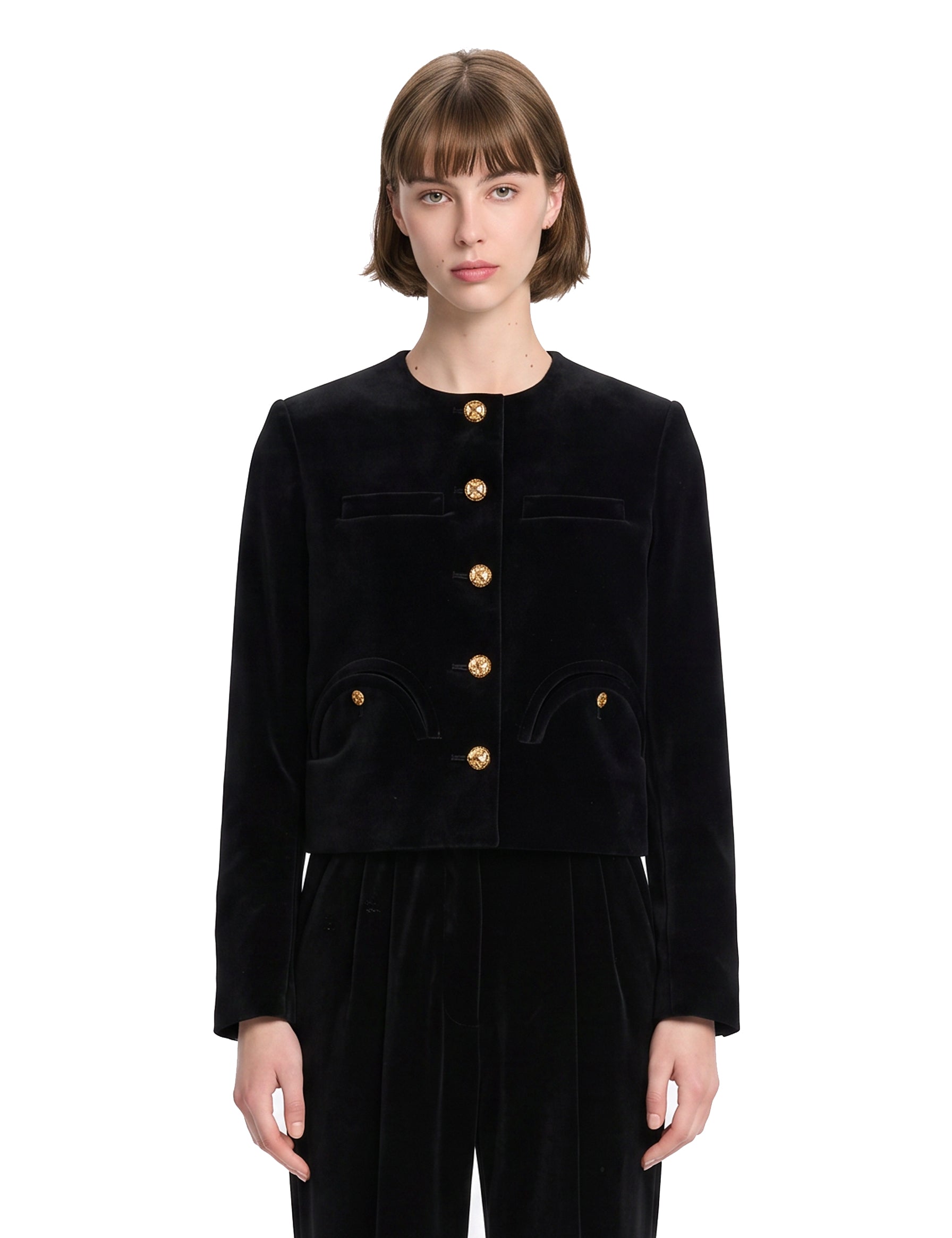 Blazer monopetto in nero 