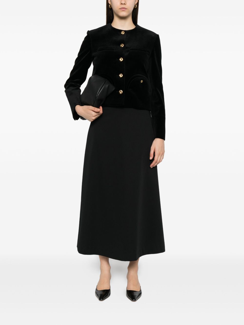 Blazer monopetto in nero 