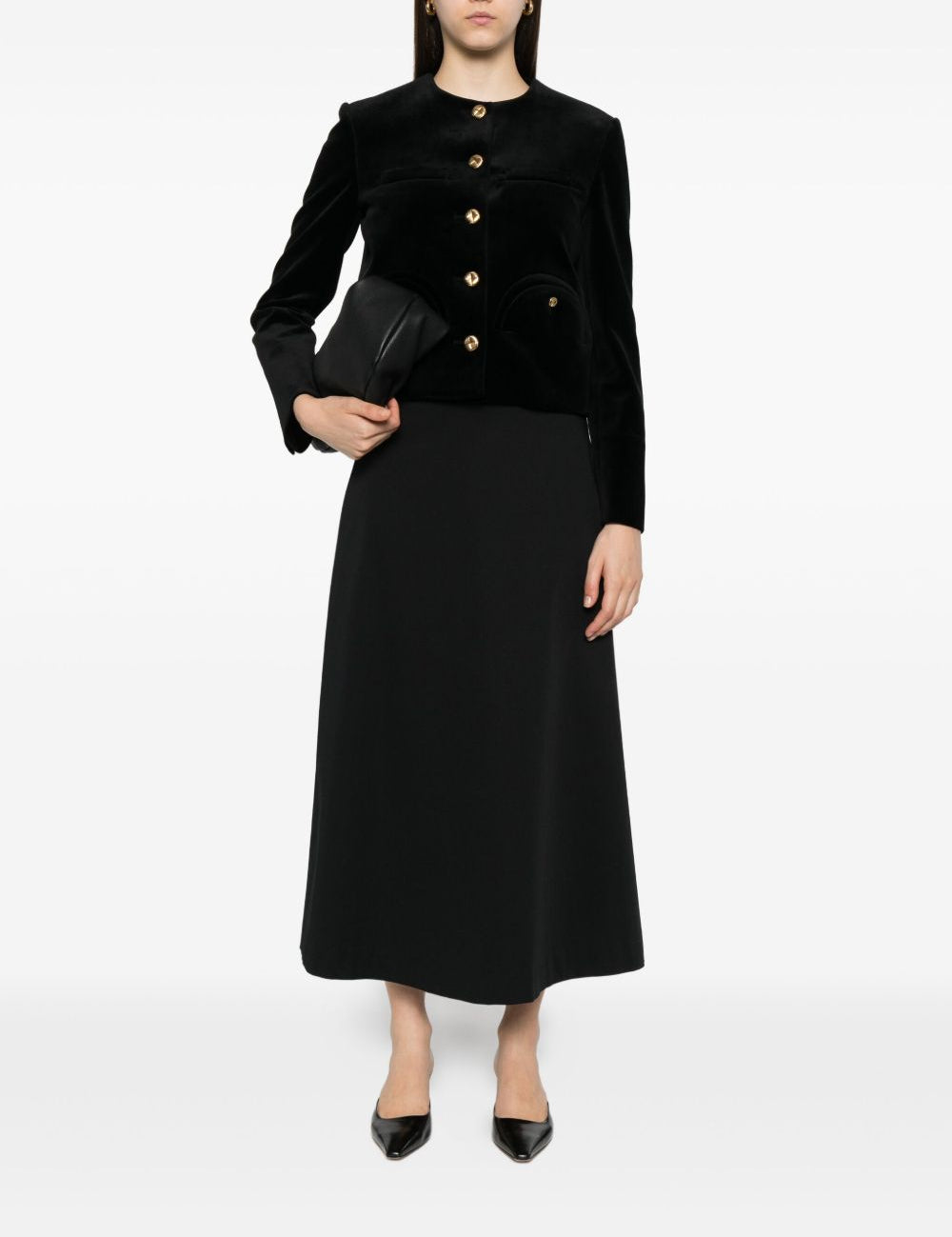 Blazer monopetto in nero 
