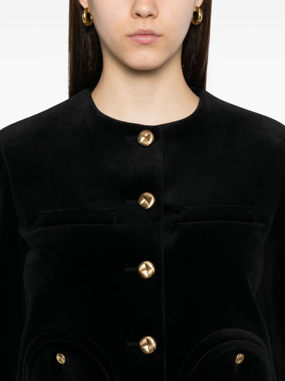 Blazer monopetto in nero 