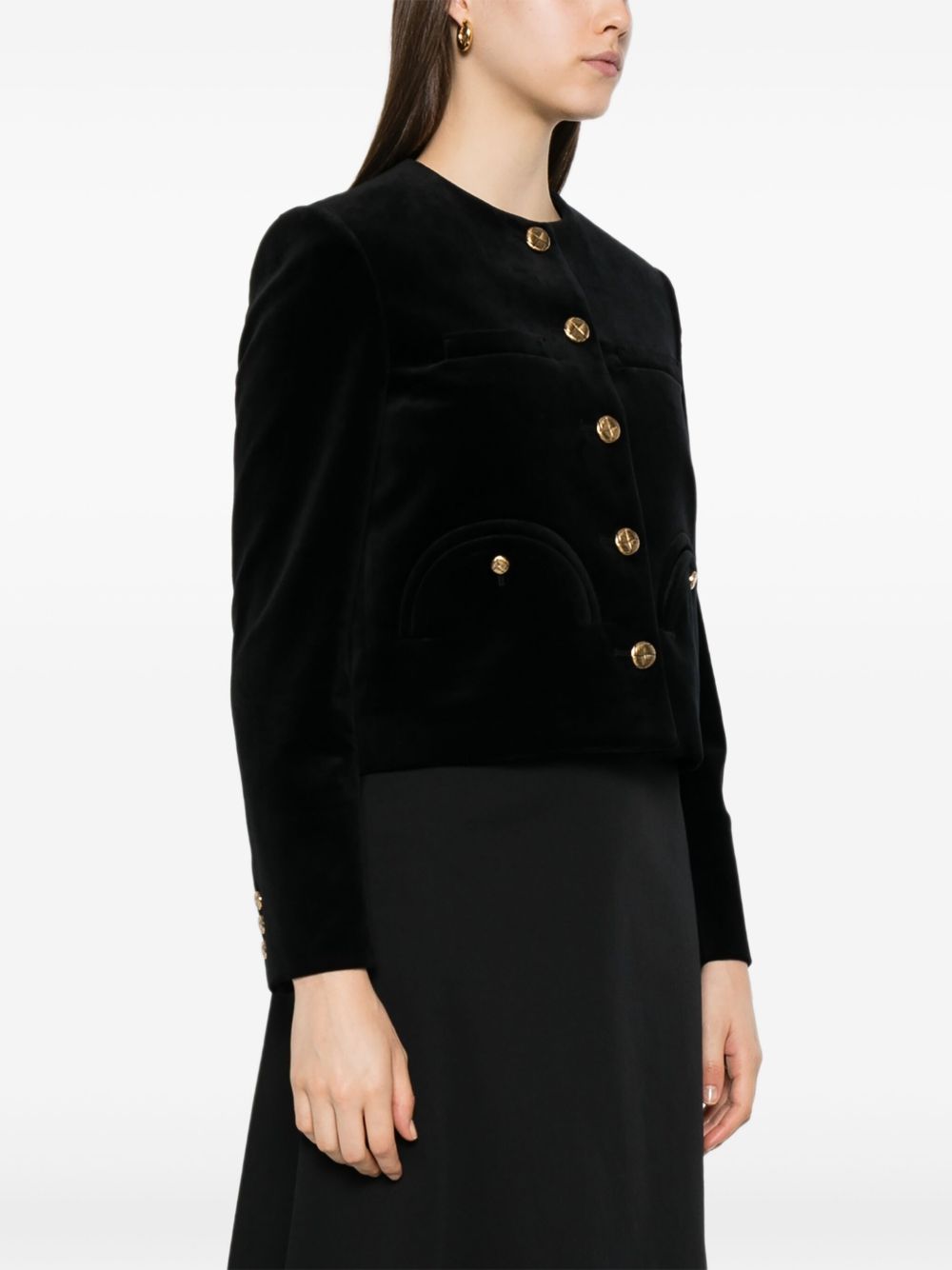 Blazer monopetto in nero 
