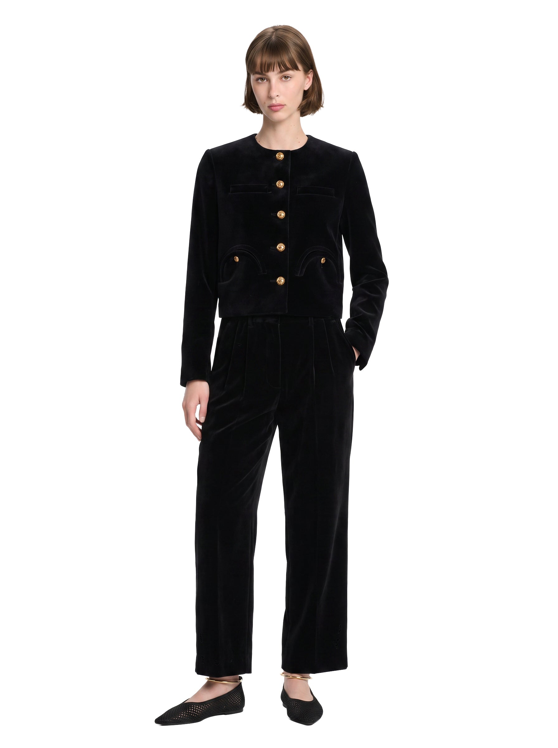 Blazer monopetto in nero 