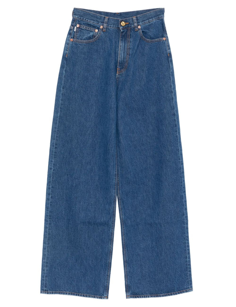 Jeans a gamba ampia Nariida in blu 