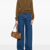 Jeans a gamba ampia Nariida in blu 