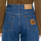 Jeans a gamba ampia Nariida in blu 