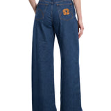 Jeans a gamba ampia Nariida in blu 
