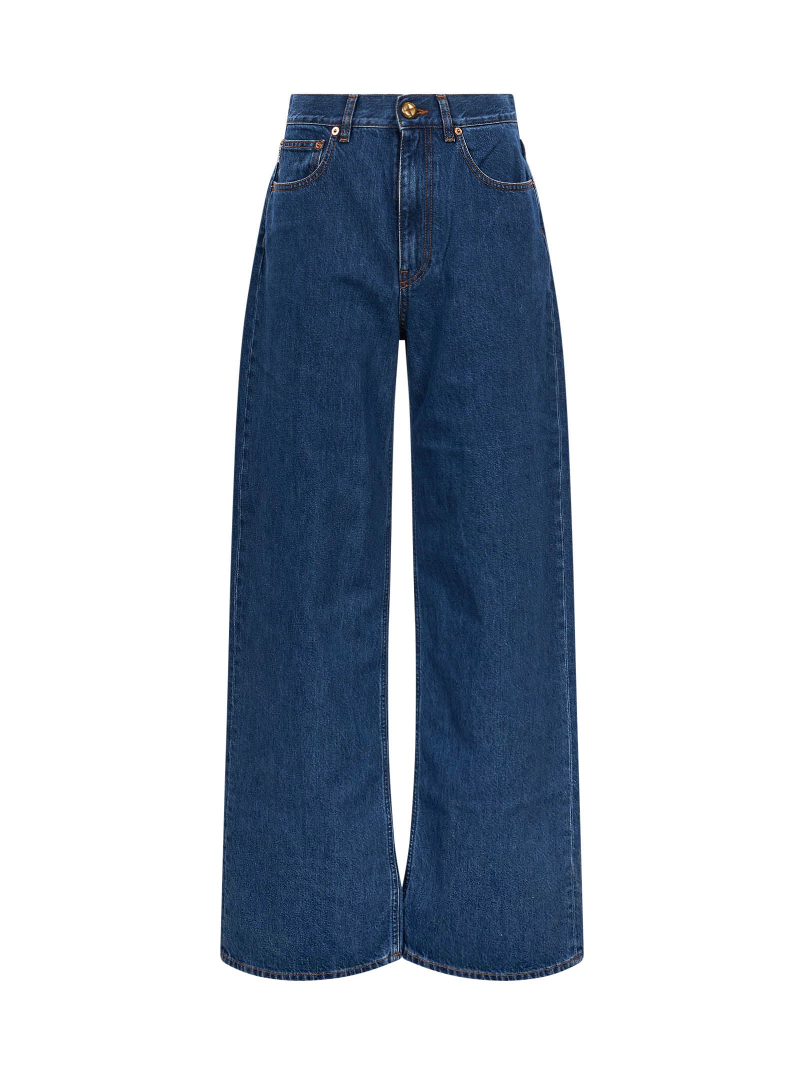 Jeans a gamba ampia Nariida in blu 