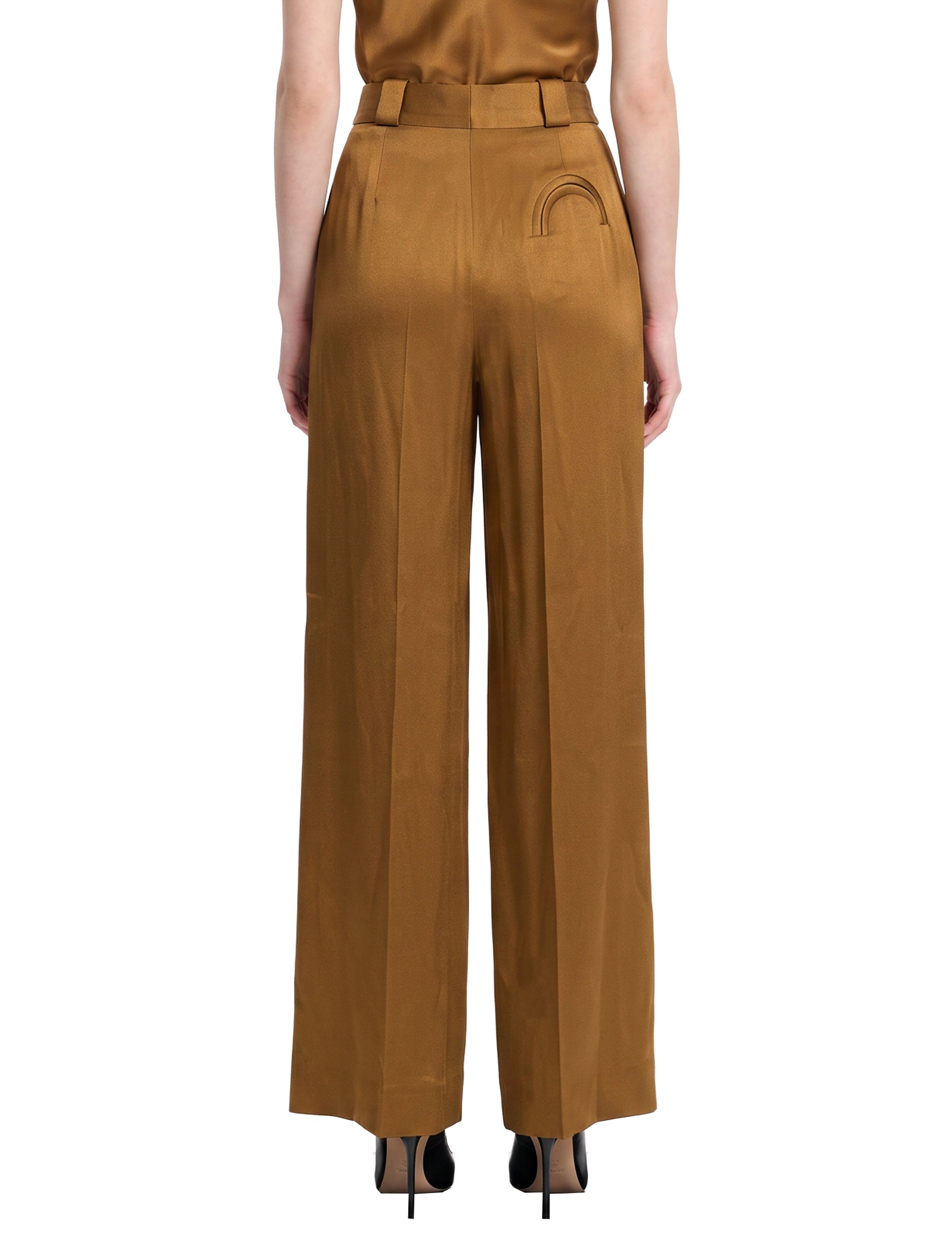 Pantaloni palazzo Novalis in marrone 