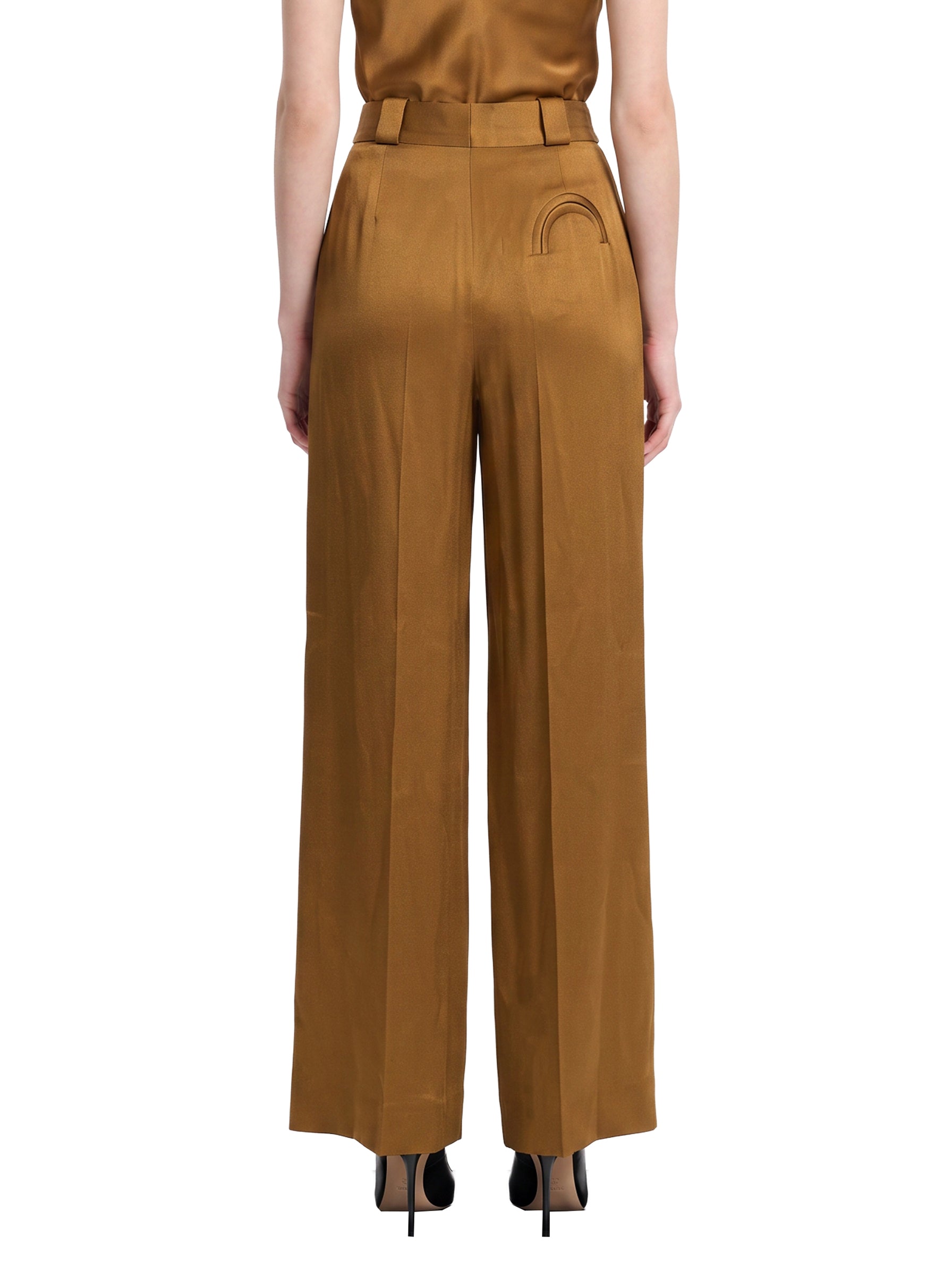 Pantaloni palazzo Novalis in marrone 