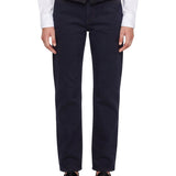 Jeans slim a vita media in blu 