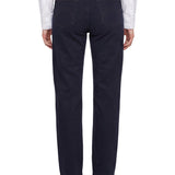 Jeans slim a vita media in blu 