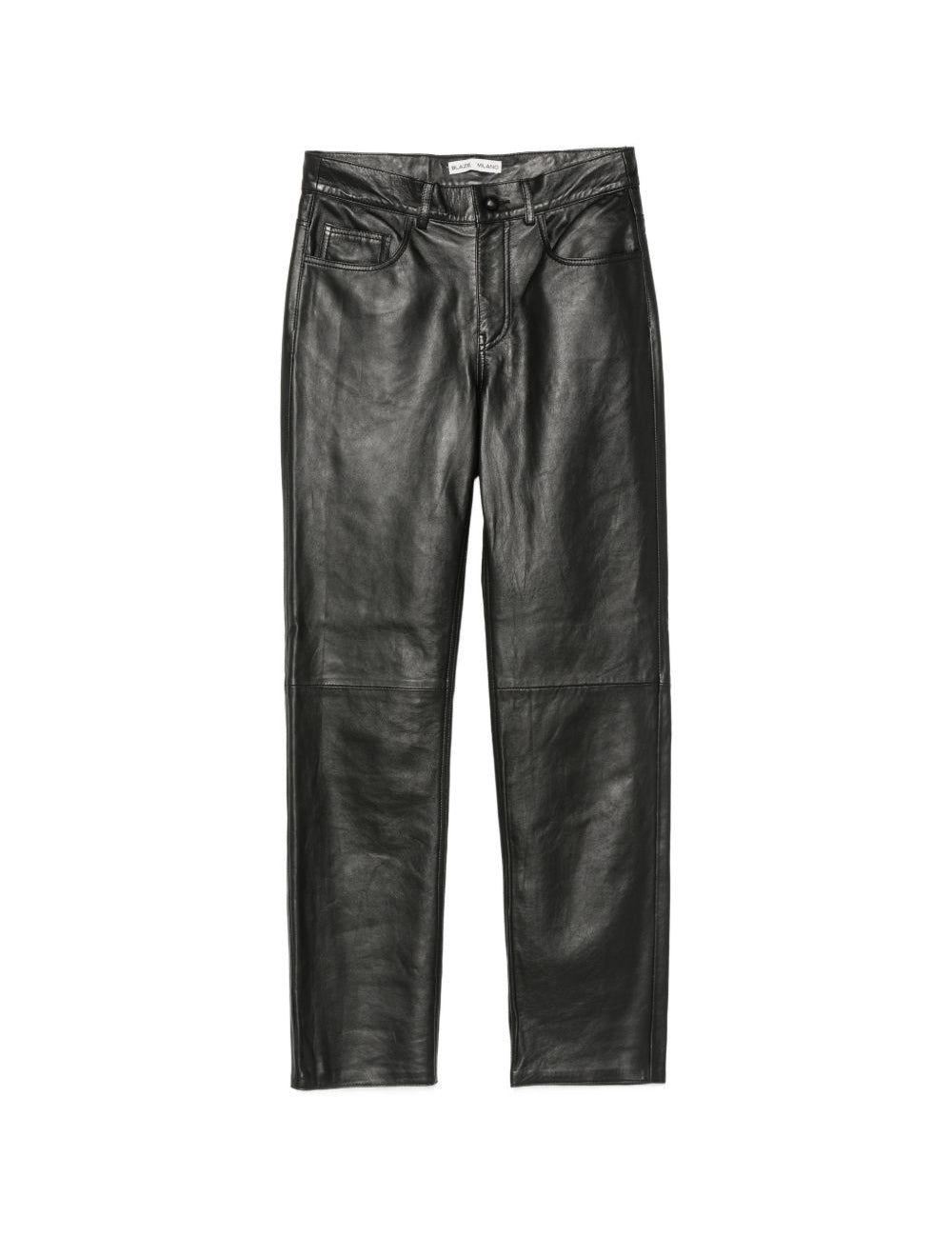 Pantaloni in pelle in nero 