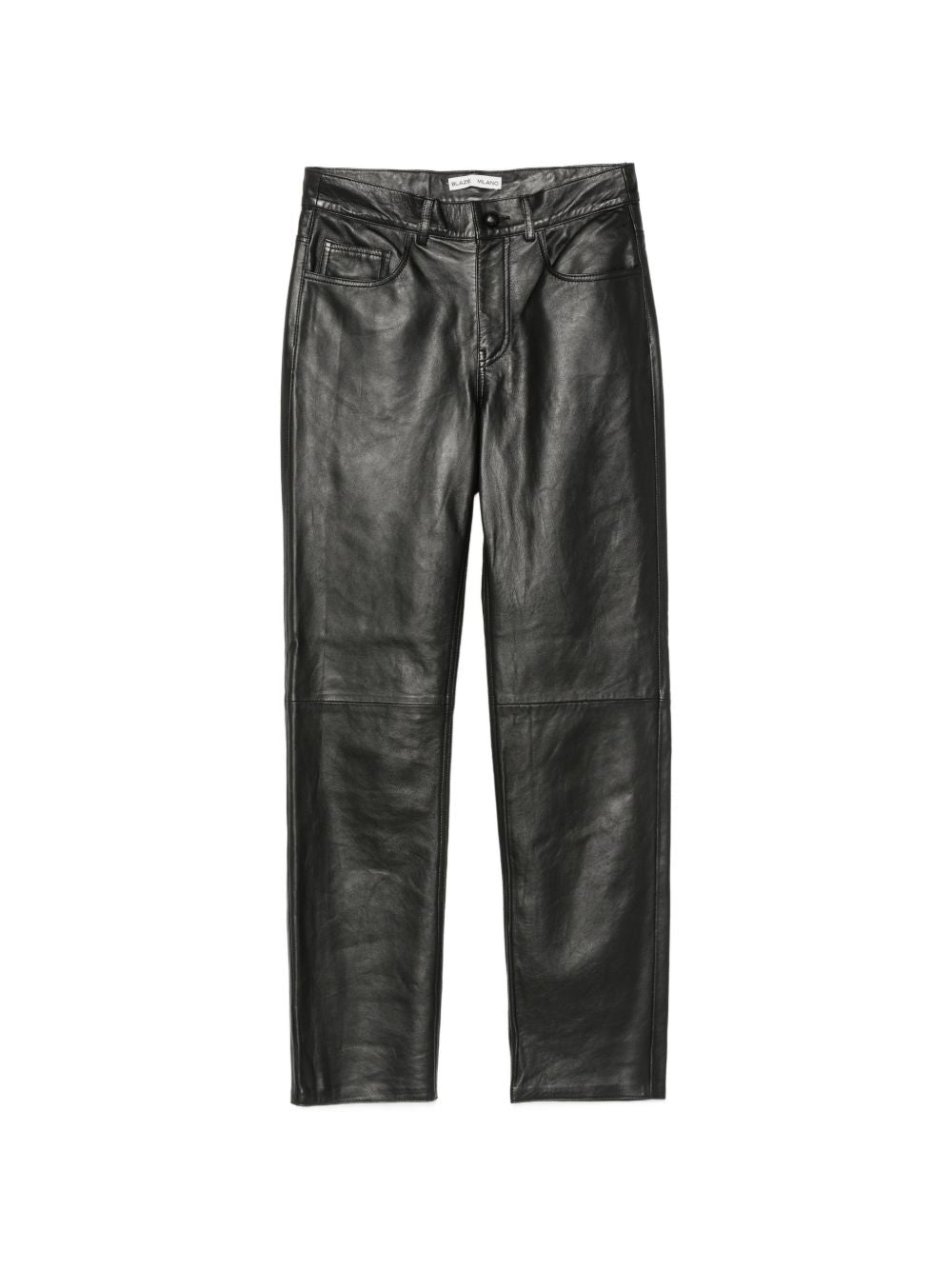 Pantaloni in pelle in nero 