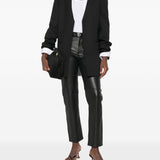 Pantaloni in pelle in nero 