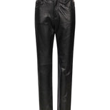 Pantaloni in pelle in nero 