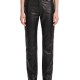 Pantaloni in pelle in nero 