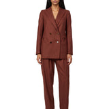 Pantaloni Platea Glassy in marrone 