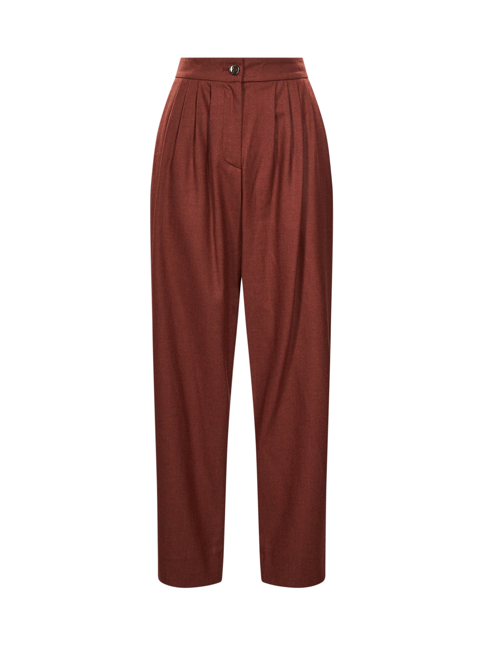 Pantaloni Platea Glassy in marrone 