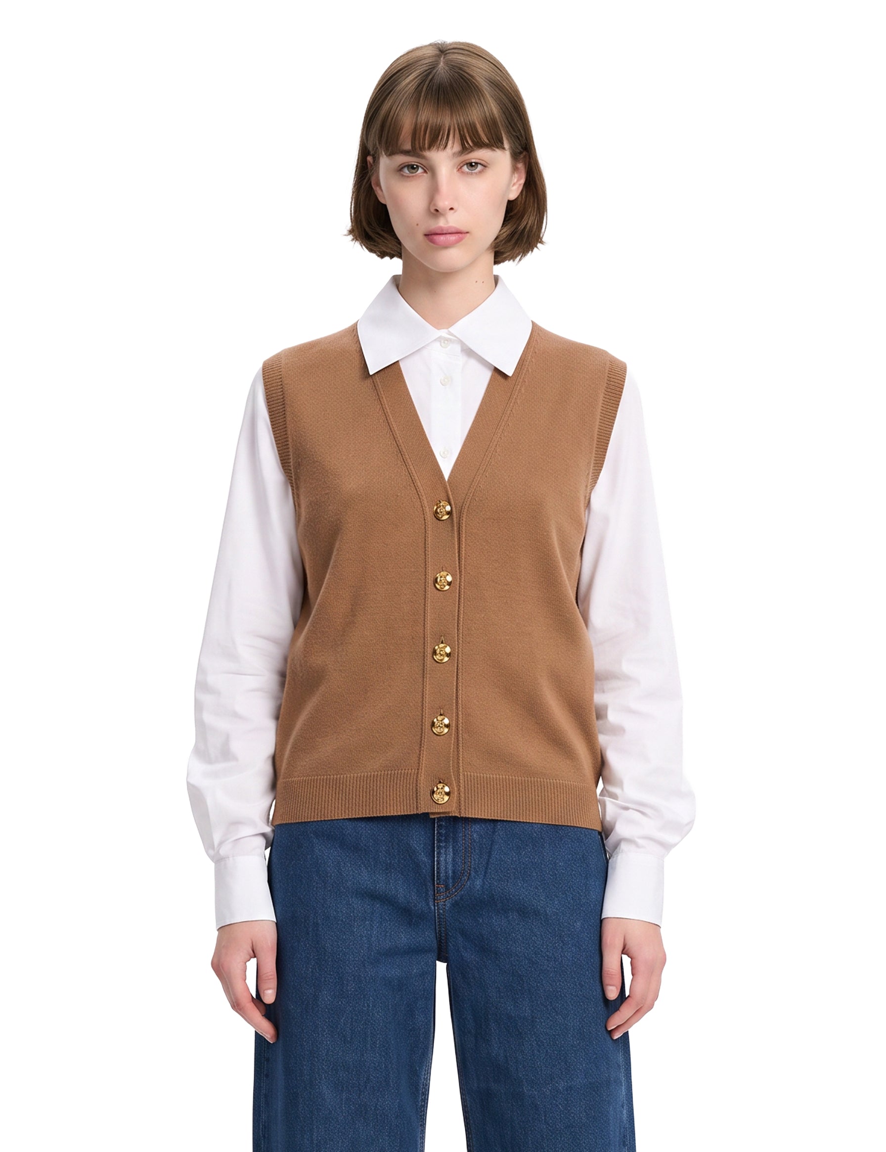 Gilet Highland in beige 
