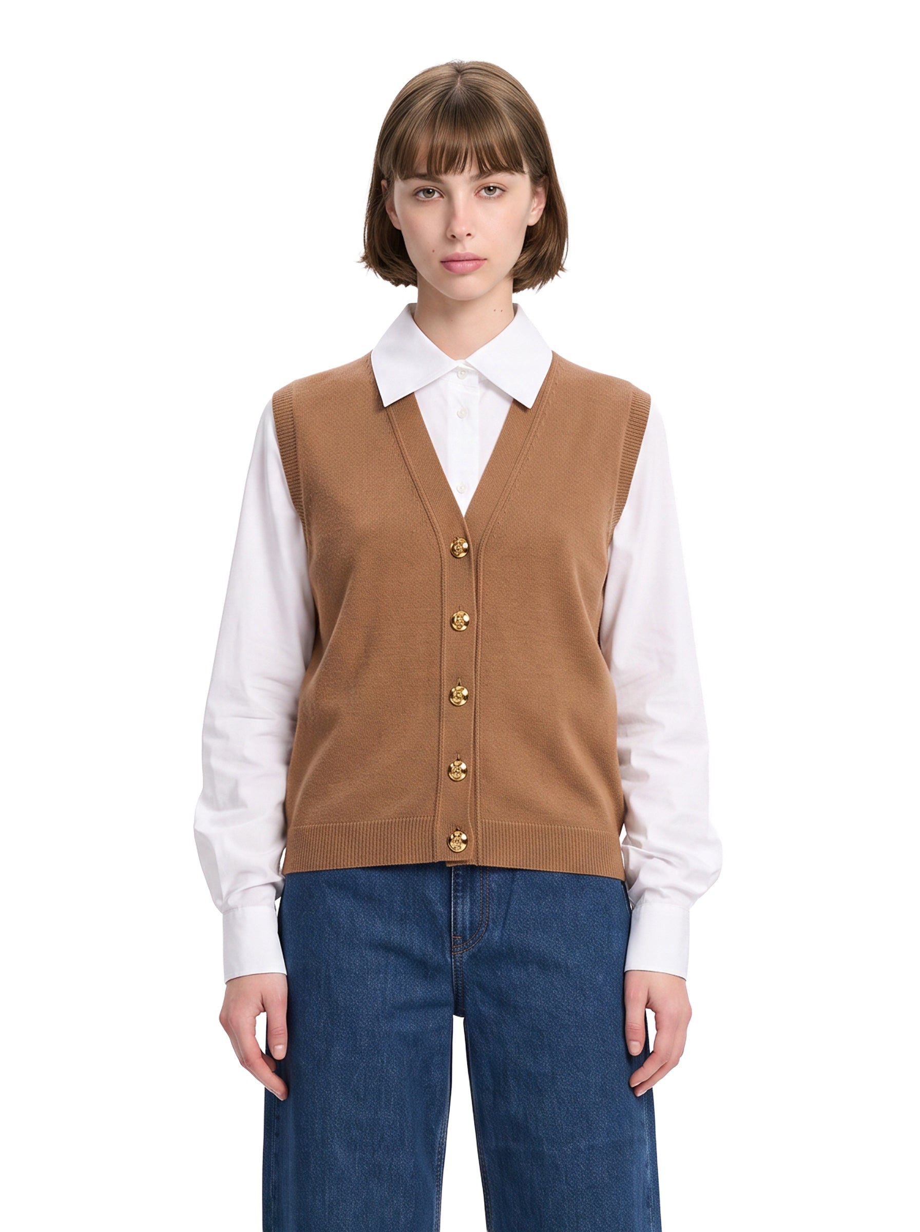 Gilet Highland in beige 